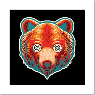 HYPNO BEAR Tee by Bear & Seal Posters and Art